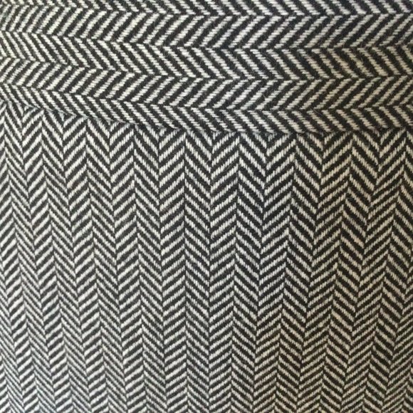 Gap Wool Blend Skirt Collegiate Mini Lined Herringbone Gray Size 4 - Picture 2 of 11